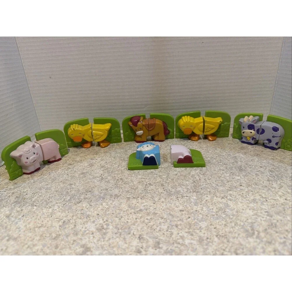 Leapfrog Fridge Phonics Farm Animal Replacement Lot - Horse, Cow, Sheep 2 ducks